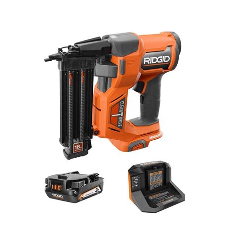 ridgid nail gun battery|ridgid battery operated brad nailer.